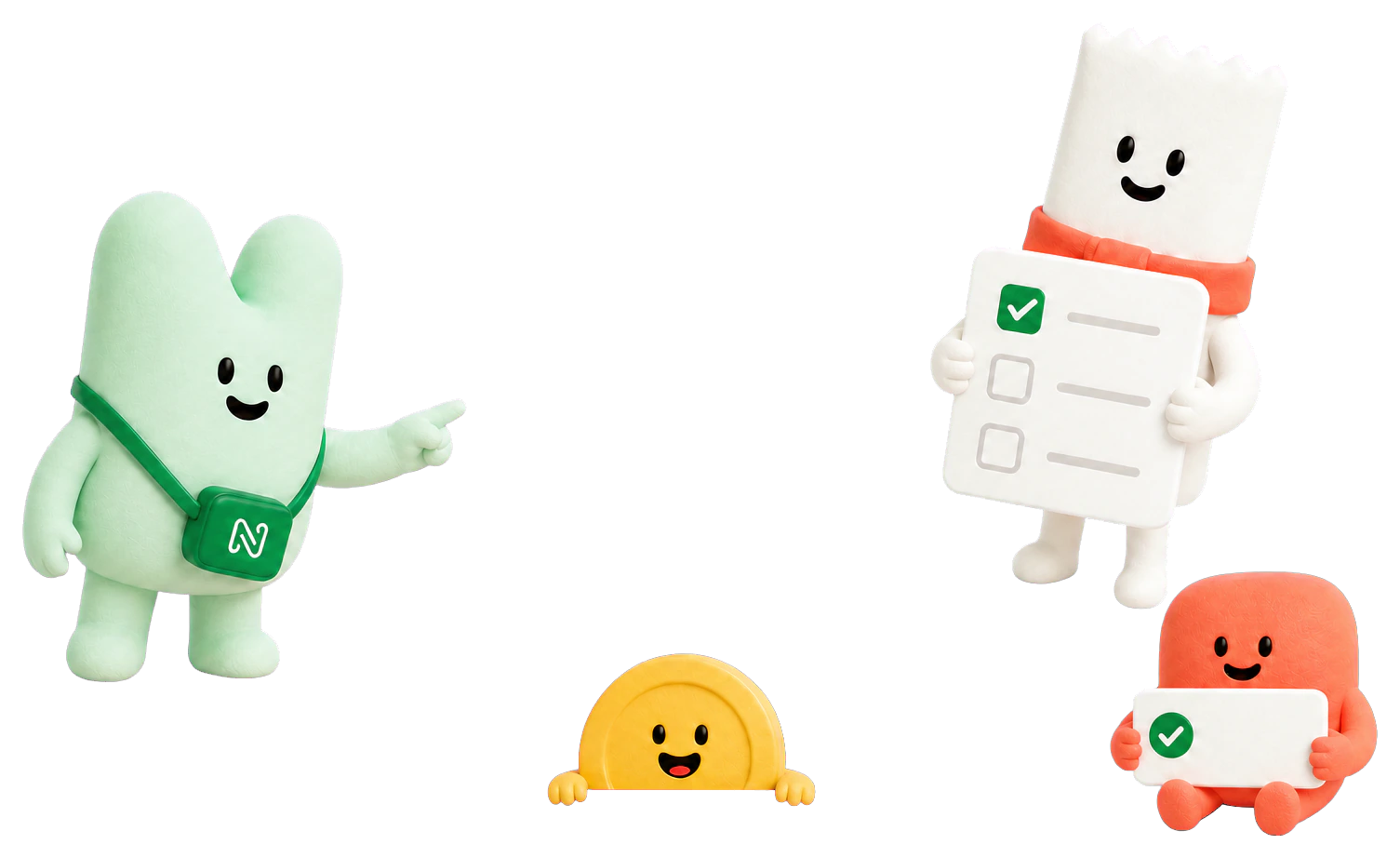 管理画面の周りから案内するNoCancelのキャラクターたち
